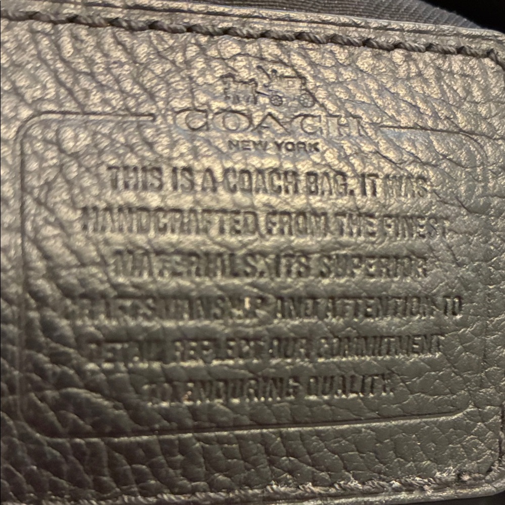 Coach (REHAB Project) Black Tote with Gold Accents READ FULL Description - Picture 9 of 13